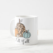 Mug Citrouille tendance d'automne | Citation “C'est l' (Devant gauche)