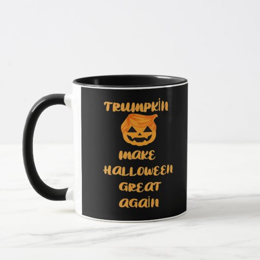 Mug Citrouille Trumpkin Halloween Design - Funny Autom (Gauche)