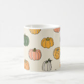 Mug Citrouille vintage Harvest, Motif sans joint. (Centre)