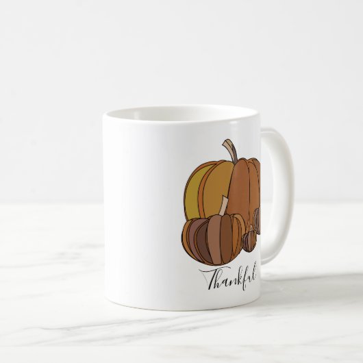 Mug Citrouilles (Devant droit)