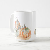 Mug Citrouilles aquarelle d'automne (Devant gauche)