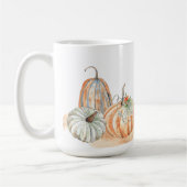 Mug Citrouilles aquarelle d'automne (Gauche)