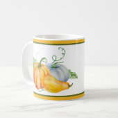 Mug Citrouilles aquarelles (Devant gauche)
