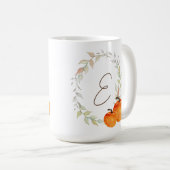 Mug Citrouilles Automnales Monogramme (Devant droit)