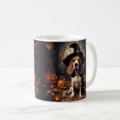 Mug Citrouilles Beagle Halloween Épouvantables (Devant droit)