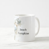 Mug Citrouilles bleues de la plage de l'océan (Devant droit)