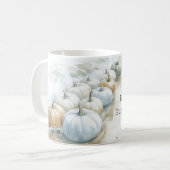 Mug Citrouilles bleues de la plage de l'océan (Devant gauche)