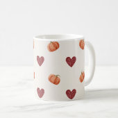 Mug Citrouilles coeurs de Bourgogne (Devant droit)