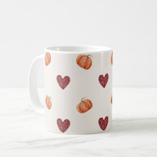 Mug Citrouilles coeurs de Bourgogne