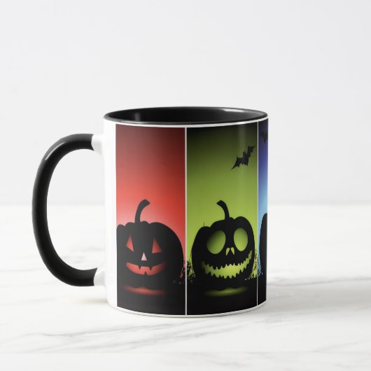Mug Citrouilles colorées d'Halloween (Gauche)