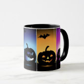 Mug Citrouilles colorées d'Halloween (Devant droit)