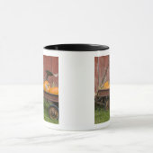 Mug Citrouilles dans un vieux chariot (Centre)