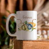 Mug Citrouilles d'aquarelle d'automne