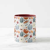 Mug Citrouilles d'automne et feuilles d'automne Motif (Centre)