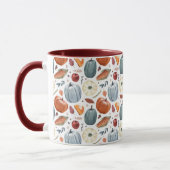 Mug Citrouilles d'automne et feuilles d'automne Motif (Gauche)