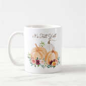 Mug Citrouilles d'automne et fleurs boho (Gauche)
