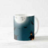 Mug Citrouilles d'Halloween : Dark Castle Blue Moon (Devant droit)