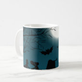 Mug Citrouilles d'Halloween : Dark Castle Blue Moon (Devant gauche)