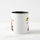 Mug Citrouilles d'Halloween et chat noir (Centre)