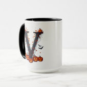 Mug Citrouilles en V d'Halloween (Devant gauche)
