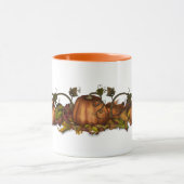 Mug Citrouilles et feuilles d'automne (Centre)