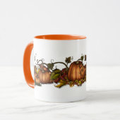 Mug Citrouilles et feuilles d'automne (Devant gauche)