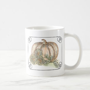 Mug Citrouilles et mamans automne floral