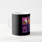 Mug Citrouilles fantômes d'Halloween Maison hantée Cha (Devant gauche)
