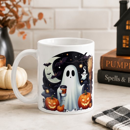 Mug Citrouilles fantômes Halloween effrayantes