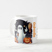 Mug Citrouilles fantômes Halloween effrayantes (Devant gauche)