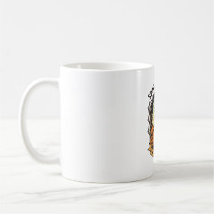 Mug Citrouilles fantômes mignonnes Gravure vintage Art