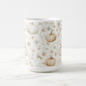 Mug Citrouilles Feuilles Orange Blanc (Centre)