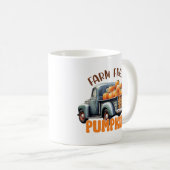 Mug Citrouilles frais - Camion rustique (Devant droit)