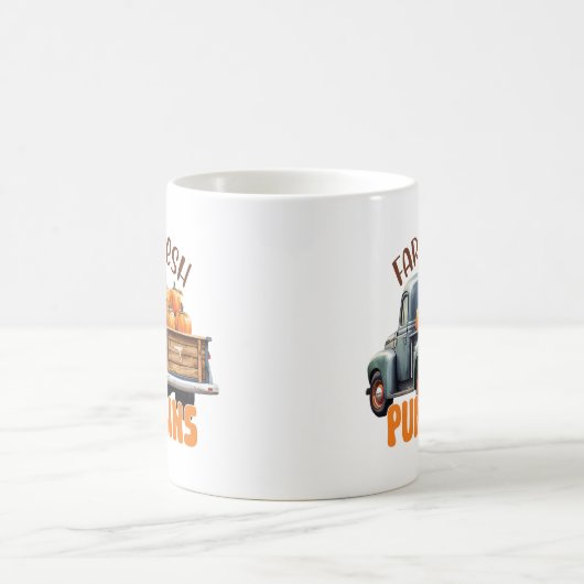 Mug Citrouilles frais - Camion rustique (Centre)