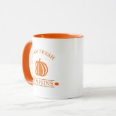 Mug Citrouilles frais de ferme automne (Devant gauche)