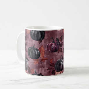 Mug Citrouilles Noires Bourgogne Automne