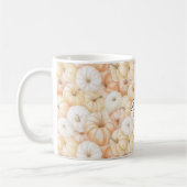 Mug Citrouilles orange blanc crème de pêche (Gauche)