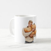 Mug Citrouilles oranges homme blond (Devant gauche)