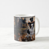 Mug Citrouilles Papillon Halloween Épouvantable (Devant droit)