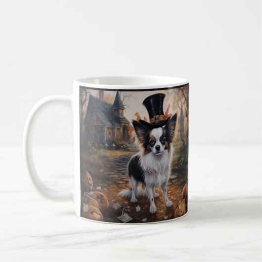 Mug Citrouilles Papillon Halloween Épouvantable (Gauche)