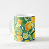 Mug Citrus Art Citrons Oranges Limes Arbre INITIAL Fra (Devant gauche)
