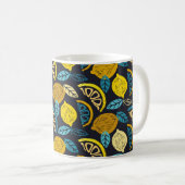 Mug Citrus citron citron doodé main dessiné motif back (Devant droit)