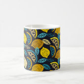 Mug Citrus citron citron doodé main dessiné motif back (Centre)