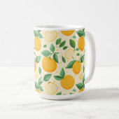 Mug Citrus citron jaune motif de fruits tropicaux (Devant droit)