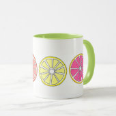Mug Citrus Fruit Orange Pamplemousse Citron Lime Tropi (Devant droit)