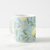 Mug Citrus jaune citron frais (Devant gauche)