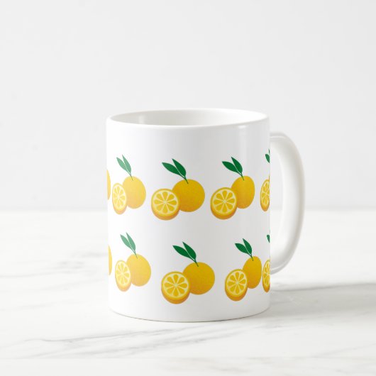 Mug Citrus jaune clair (Devant droit)