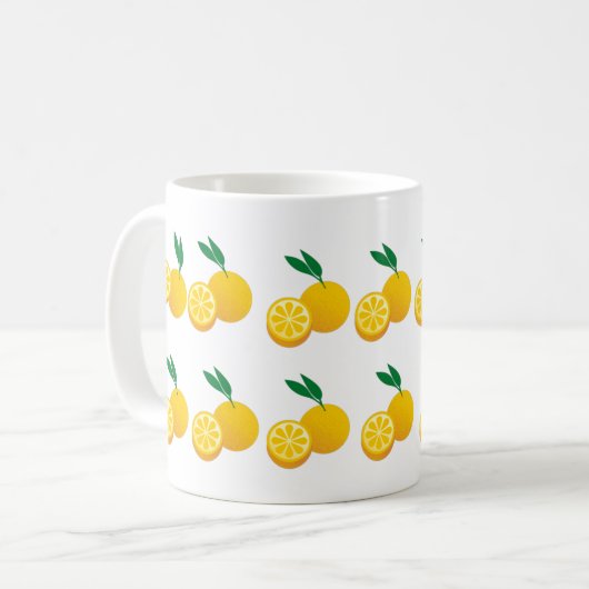 Mug Citrus jaune clair (Devant gauche)