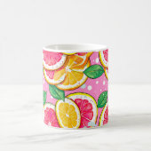 Mug Citrus Pink Polka Dot  (Centre)