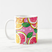 Mug Citrus Pink Polka Dot  (Gauche)